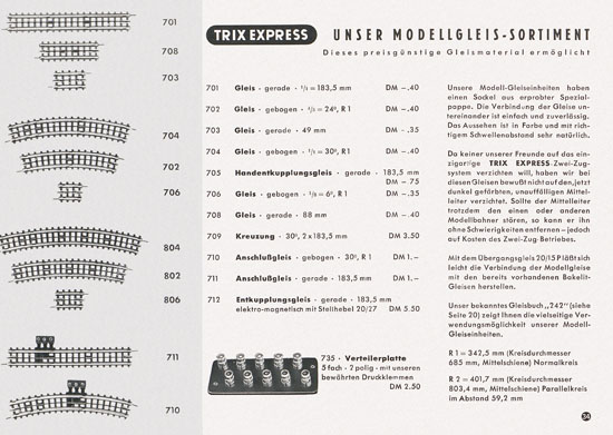 Trix Express Katalog 1957