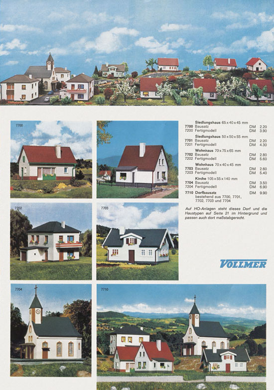 Vollmer Katalog Spur N 1968-69