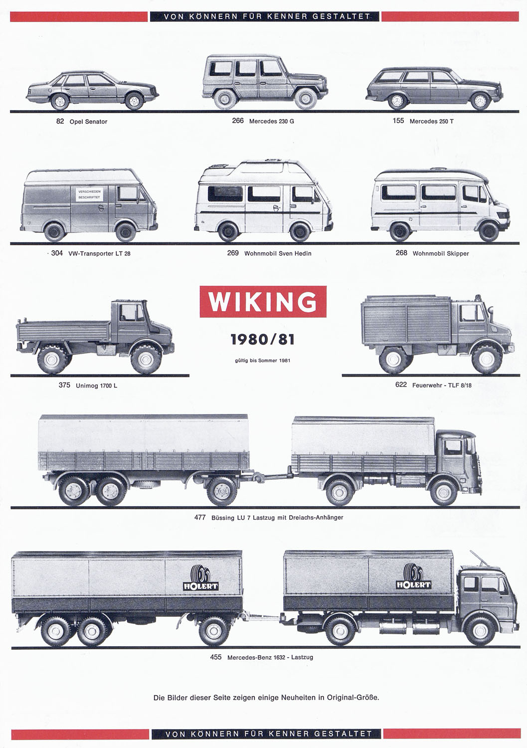 Wiking Bildpreisliste 1980-1981