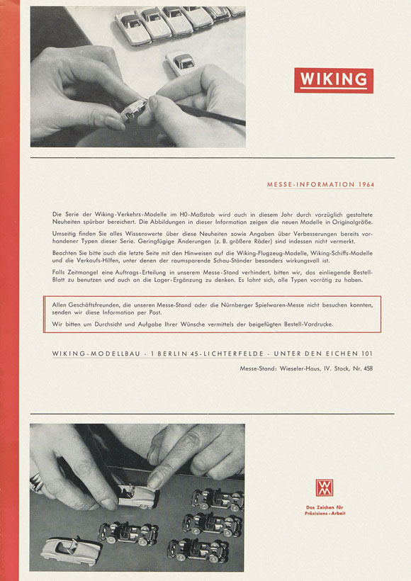 Wiking Messe-Information 1964