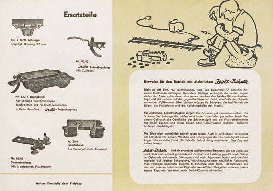 Zeuke-Bahnen Katalog 1957