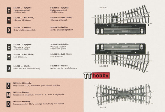 Zeuke TT-Bahnen Katalog 1967