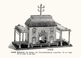 Bing Bahnhof 10-618 im Bing Katalog von 1927