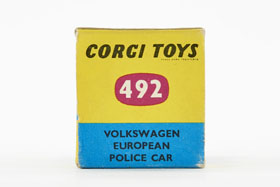 Corgi Toys 492 VW 1200 European Police OVP