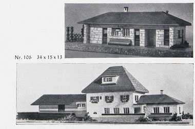 Faller Fertigmodell Nr. 106 Bahnhof mit Güterschuppen