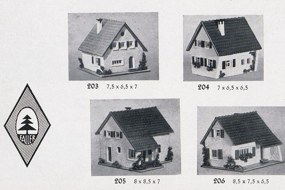 Faller Fertigmodell Nr. 204 Siedlerhaus in Pilzform