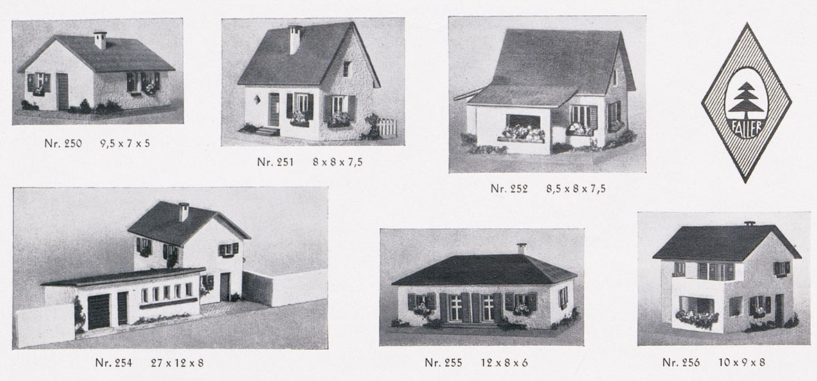 Faller Fertigmodell Nr. 251 Siedlungshaus mit Anbau