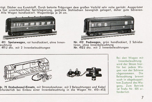 Fleischmann Nr. 412 J Spur 0 Packwagen