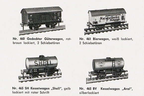 Fleischmann Nr. 460 Spur 0 Gedeckter Güterwagen