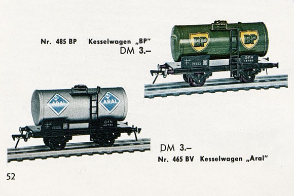 Fleischmann Nr. 465 BV Spur 0 Kesselwagen Aral