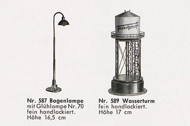 Fleischmann Nr. 589 Spur 0 Wasserturm