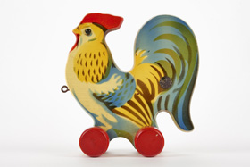 Gecevo Holzspielzeug Hahn, Gecevo wooden rooster