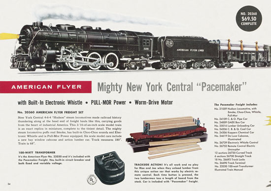 American Flyer Trains Katalog 1957