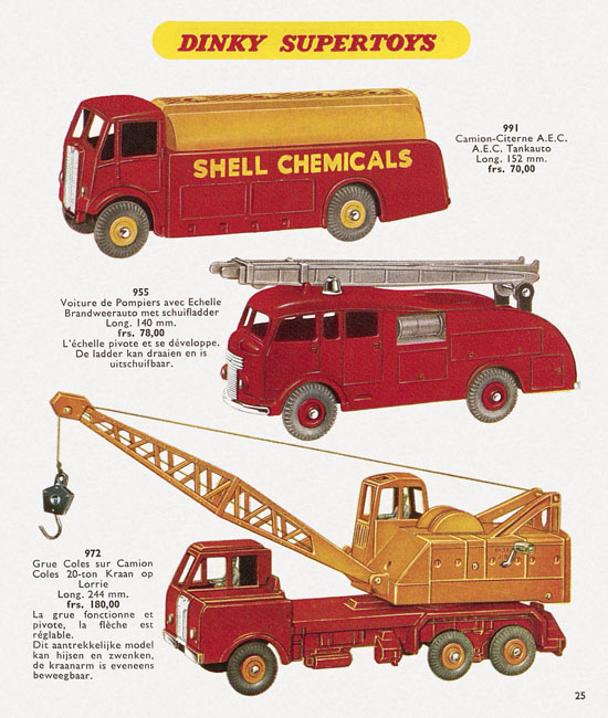 Dinky Toys Katalog 1957, Dinky Supertoys 1957