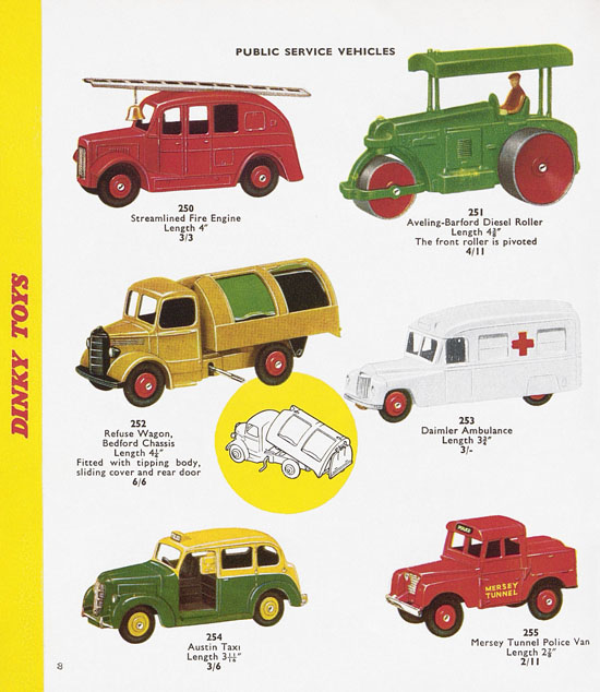 Dinky Toys Katalog 1958, Dinky Supertoys 1958