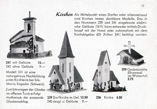Faller Katalog Standard-Sortiment 1955