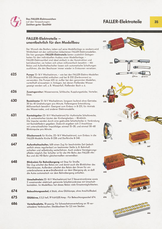 Faller Katalog 1971 871