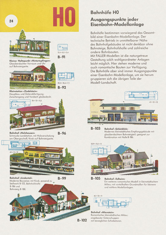 Faller Katalog 1972-1973 D872
