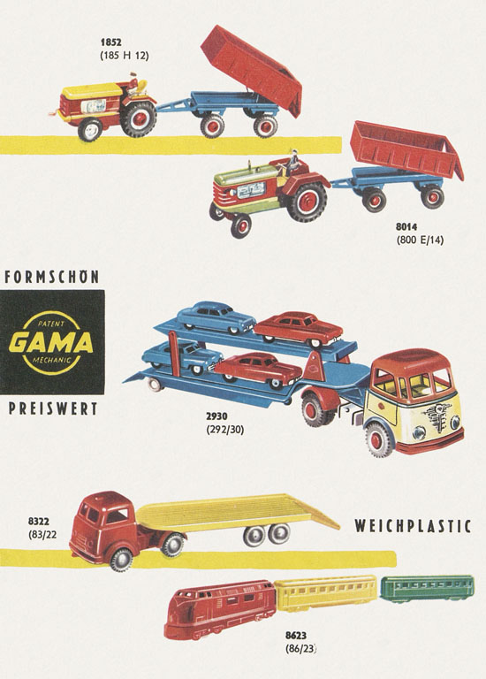 Gama Katalog Neuheiten 1958