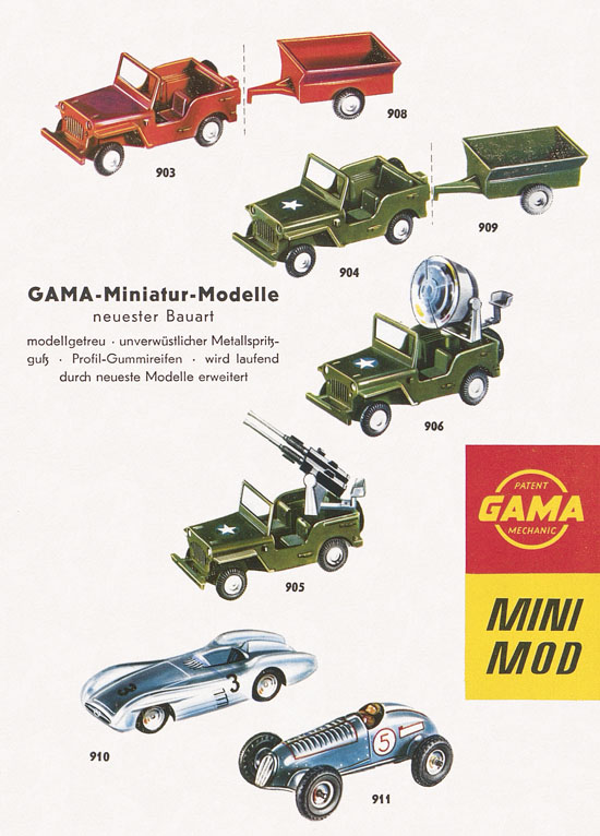 Gama Katalog Neuheiten 1959