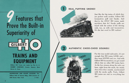 Gilbert H0 Trains 1955