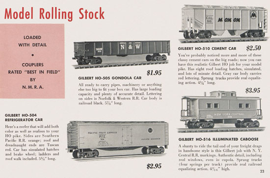 Gilbert H0 Trains 1956
