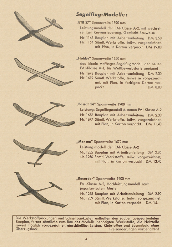 Graubele Katalog 1955