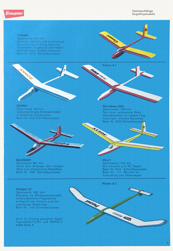 Graupner Flug- und Schiffsmodellbau Prospekt 1967-1968