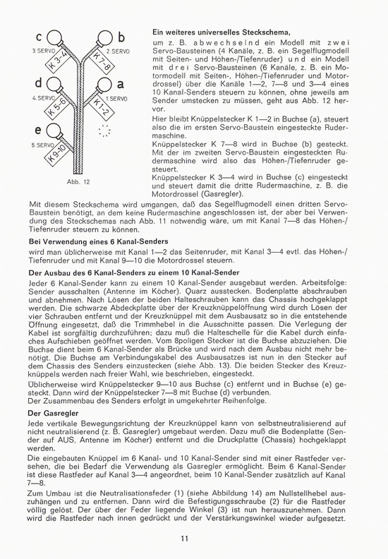 Graupner RC-Handbuch Digitale Fernlenkanlage varioprop 1968