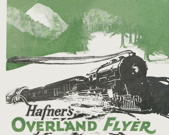 Hafner's Overland Flyer Mechanical Trains ca. 1930