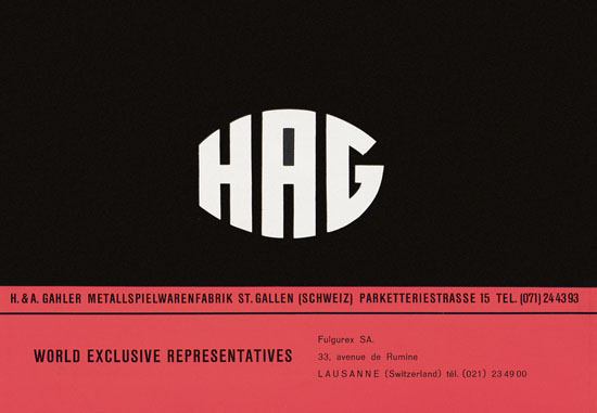 HAG Katalog 1955