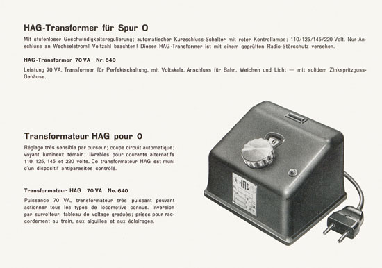 HAG Katalog 1956