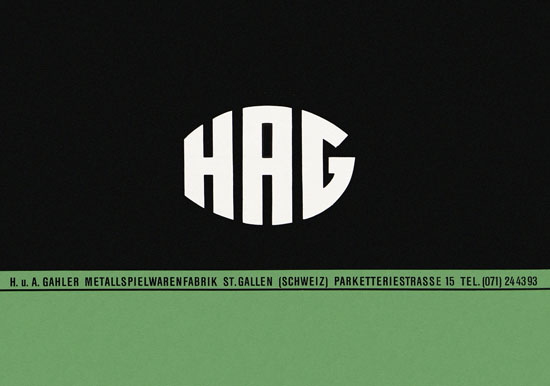HAG Katalog 1957