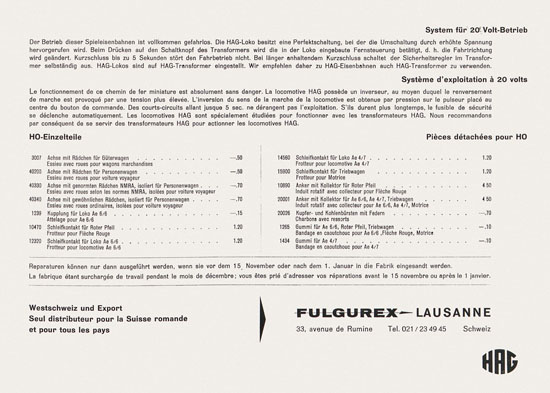 HAG Katalog 1964-1965
