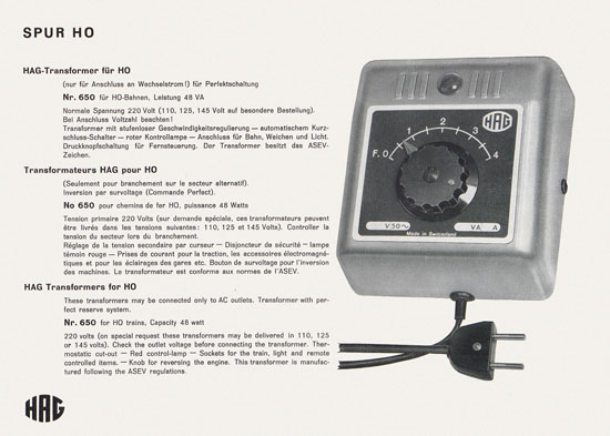 HAG Katalog 1966-1967