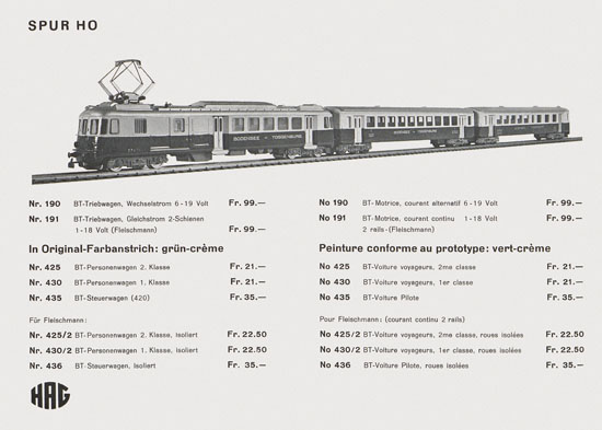HAG Katalog 1970-1971