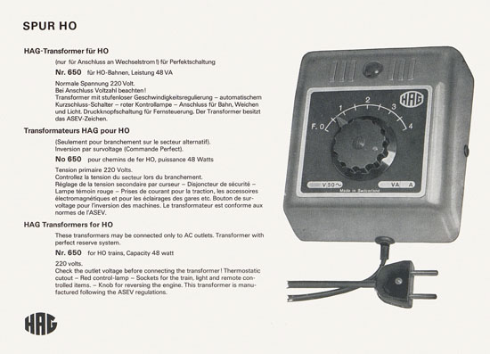 HAG Katalog 1974