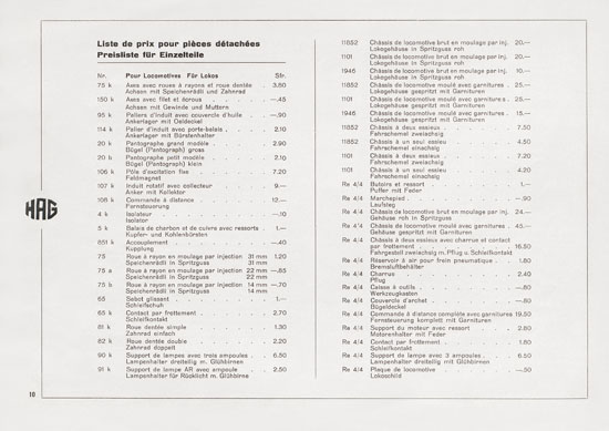 HAG Katalog 1950-1951