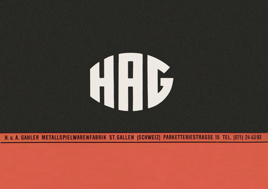 HAG Katalog 1962-1963