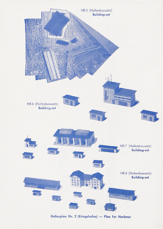 Hansa-Modelle Schiffsmodelle und Hafenbausatz Katalog 1963