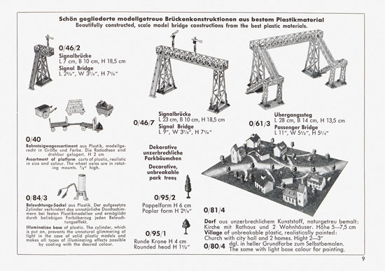 Kibri Katalog Neuheiten 1958