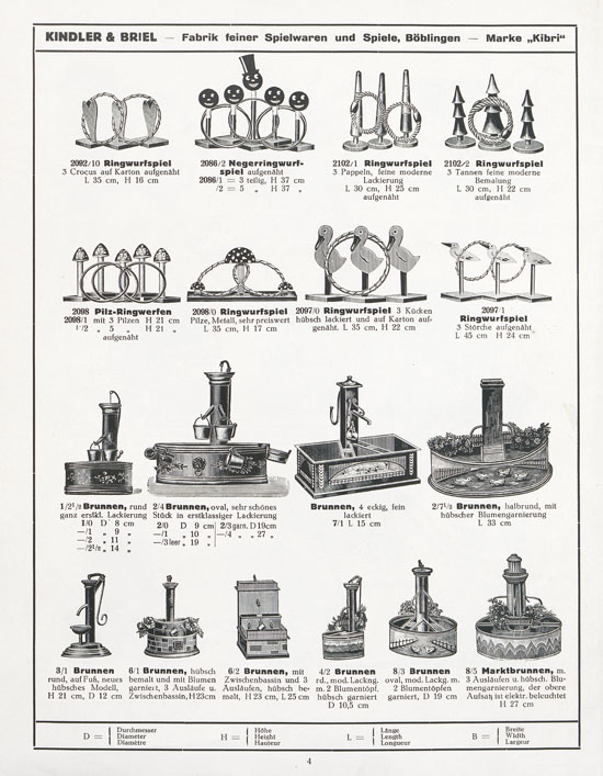 Kibri Katalog 1932