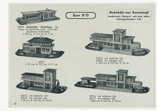 Kibri Spielwaren und Eisenbahn-Zubehörteile 1957
