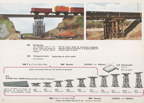 Kibri Katalog Modellbahn-Zubehör 1964