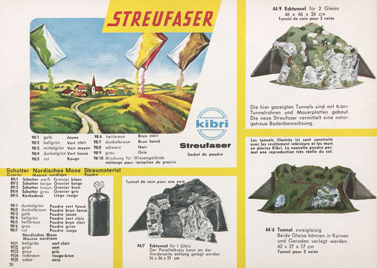 Kibri Katalog Modellbahn-Zubehör 1964
