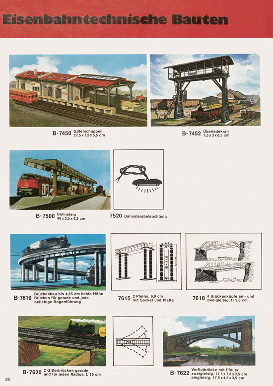 Kibri Katalog Modellbahn-Zubehör 1973 1974
