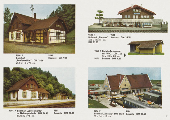 Kibri Katalog Modellbahn-Zubehör Spur H0 1963