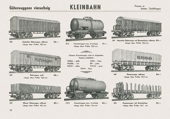 Kleinbahn Katalog 1967-1968