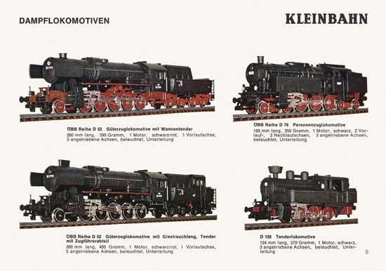 Kleinbahn Katalog 1975-1976