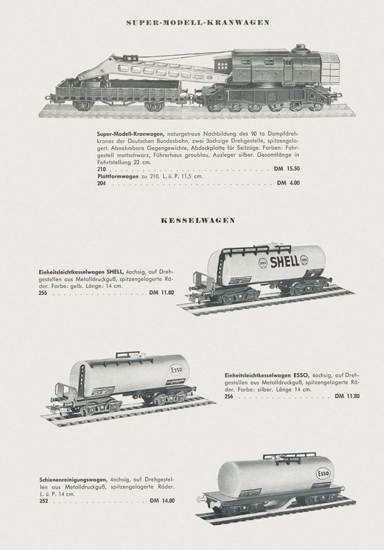 Liliput H0-Modellbahn Katalog 1959